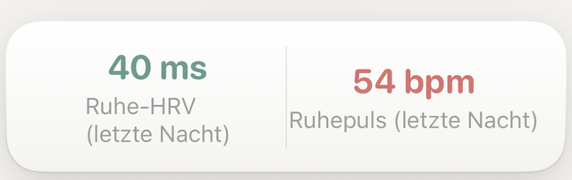 Ruhe-HRV und Ruhepuls